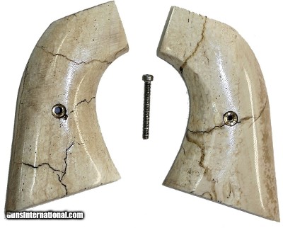 EMF 1873 SA Great Western II Revolver Fossilized Walrus Ivory Grips