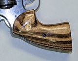Colt Python 2020 or Original Python Target Style Zebrawood Grips With Medallions - 4 of 6
