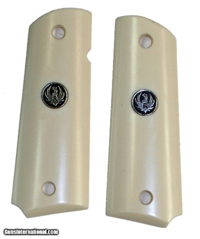 Ruger SR1911 Auto Ivory-Like Grips With Medallions