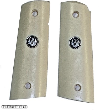 Ruger SR1911 Auto Ivory-Like Grips With Medallions
