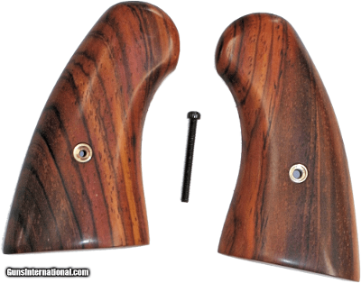 Colt DA Revolver Military Cocobolo Rosewood Grips, Smooth
