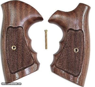 Smith & Wesson K & L Frame Walnut Combat Grips