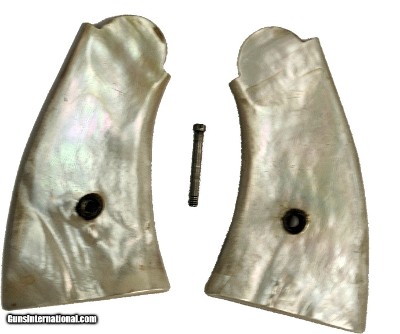 Smith & Wesson K & L Frame Real Mother of Pearl Grips, Aged