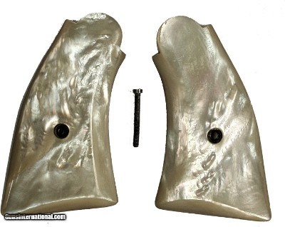 Smith & Wesson K & L Frame Real Mother of Pearl Grips, Aged