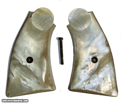 Smith & Wesson K & L Frame Real Mother of Pearl Grips, Aged