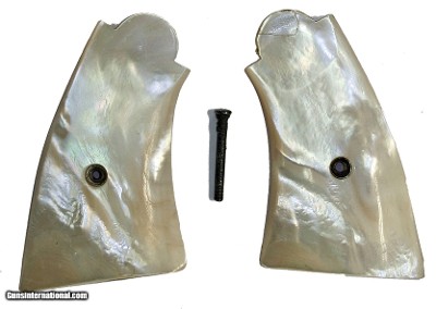 Smith & Wesson N Frame Real Mother of Pearl Grips, Aged