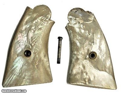 Smith & Wesson N Frame Real Mother of Pearl Grips, Aged