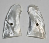 Smith & Wesson K & L Frame Real Mother of Pearl Grips, Aged - 1 of 2