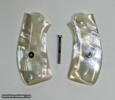 Smith & Wesson Centennial Real Mother of Pearl Grips, Round Butt