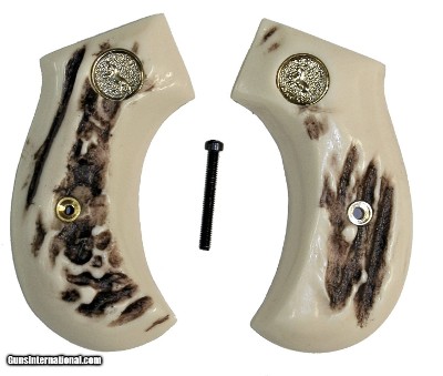 Colt 1877 Lightning Stag-Like Grips With Medallions