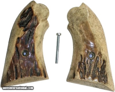 Remington Percussion Pocket Pistol Real Stag Grips