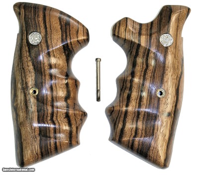Smith & Wesson N Frame Smooth Zebrawood Combat Grips