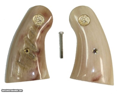 Colt Python or 2021 Anaconda Alaskan Dall Sheep Horn Grips With Medallions