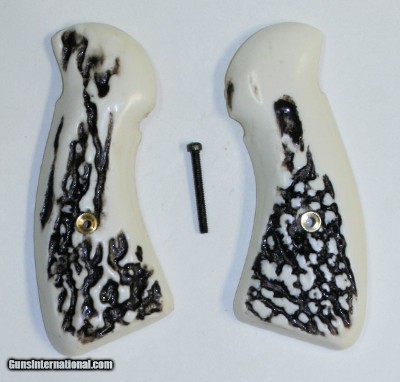 Ruger Speed Six Revolver Stag-Like Grips