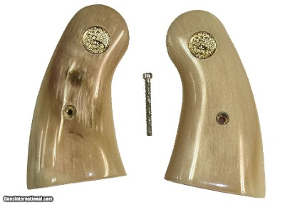 Colt Python or 2021 Anaconda Alaskan Dall Sheep Horn Grips With Medallions