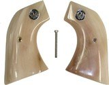 Ruger Vaquero XR3 Red Alaskan Dall Sheep Horn Grips With Medallions