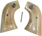 Ruger Vaquero XR3 Red Alaskan Dall Sheep Horn Grips With Medallions