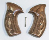 Smith & Wesson K & L Frame Walnut Roper Grips, Round Butt