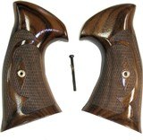Smith & Wesson K & L Frame Rosewood Roper Grips, Square Butt - 1 of 2