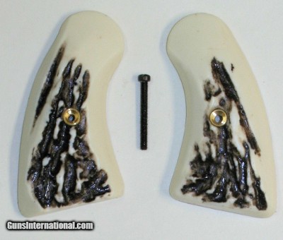 Colt Cobra Stag-Like Grips, Short Rounded Butt