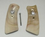 Ruger GP100 Alaskan Dall Sheep Horn Grips With Medallions - 1 of 1