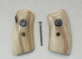Ruger SP101 Alaskan Dall Sheep Horn Grips With Medallions - 1 of 1