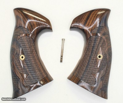 Smith & Wesson K & L Frame Walnut Roper Style Grips, Square Butt