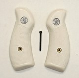 Smith & Wesson N Frame Ivory-Like Grips, Checkered With Medallions - 1 of 1