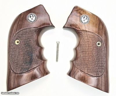 Ruger Vaquero XR3-Red Rosewood Range Special Grips With Finger Grooves