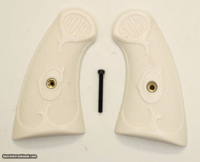 Colt Army Special Ivory-Like Grips, Fleur De Lis