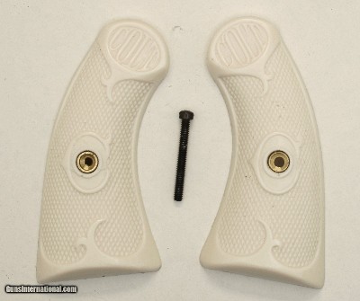 Colt Police Positive Ivory-Like Grips, Fleur De Lis