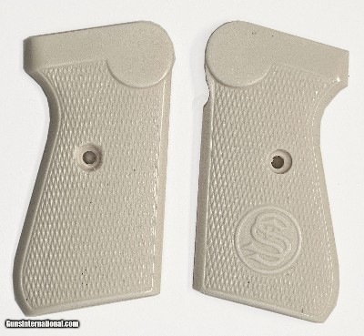 Sauer 38H Ivory-Like Grips, Checkered