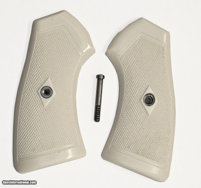 Webley MK VI .455 Service Revolver Ivory-Like Grips With Screw