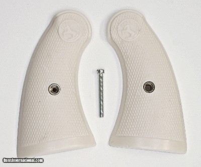 Colt Police Positive Special Ivory-Like Checkered Grips