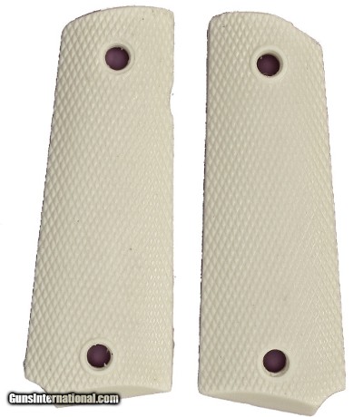 Argentine 1911 Ivory-Like Grips, .45 Auto, Checkered