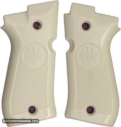Beretta Models 81 & 84, Series 80 Auto Cheetah Ivory-Like Grips