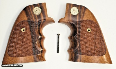 Colt SAA Goncalo Alves Range Special Grips With Finger Grooves, 3rd Gen