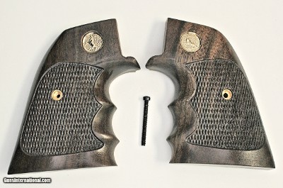 Colt SAA Claro Walnut Range Special Grips With Finger Grooves, 3rd Gen