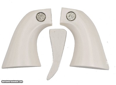 Colt SAA Ivory-Like Grips, 3rd Generation, One Piece, Smooth With Medallions