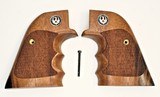 Ruger New Vaquero & Ruger 50th Anniv Blackhawk Walnut Grips, Finger Grooves