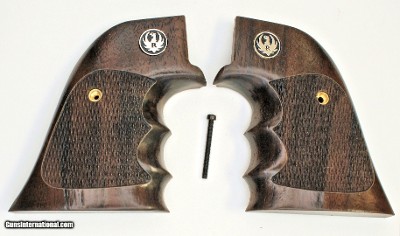 Ruger Wrangler Claro Walnut Range Special Grips With Finger Grooves