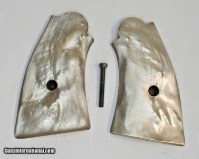 Smith & Wesson K & L Frame Real Mother of Pearl Grips, Aged