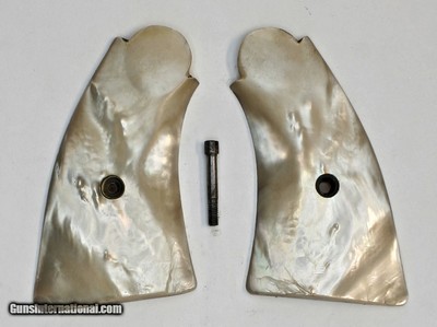 Smith & Wesson K & L Frame Real Mother of Pearl Grips, Aged