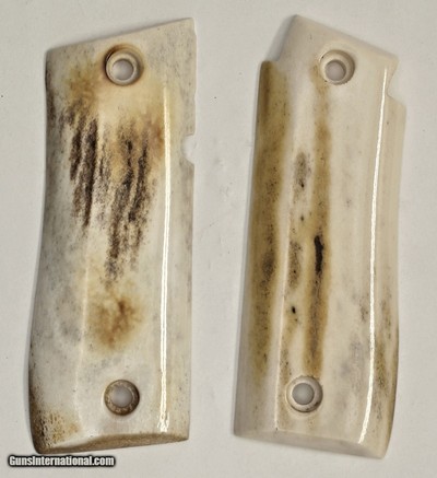 Colt Government Model .380 or Colt Mustang Plus II Real Sambar Stag Grips