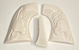Colt SAA Ivory-Like Grips, 1st & 2nd Gen, One Piece With Steer