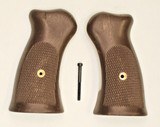 H&R Trapper .22 Short Royalwood Grips, Checkered