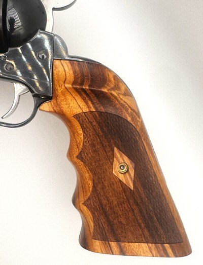 Ruger New Vaquero & Ruger 50th Anniversary 2006 Blackhawk .357 Goncalo Alves Range Special XL Target Grips With Finger Grooves - Image 2 of 5