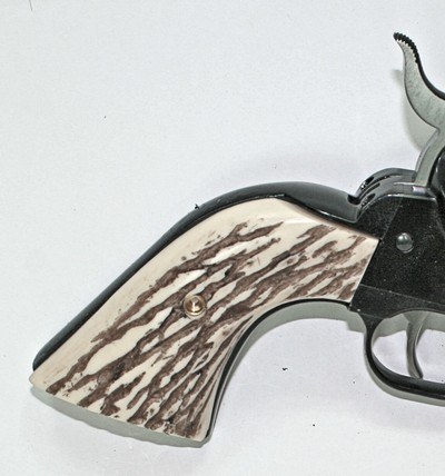 Ruger New Vaquero & Ruger 50th Anniv Blackhawk Jig Bone Grips - Image 2 of 2