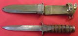 WW ll M 3 Fighting Knife Made By Utica. - 2 of 5