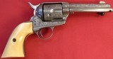Colt Single Action,Engraved W/Ivory Grips In 38-40 Calibre. - 1 of 8